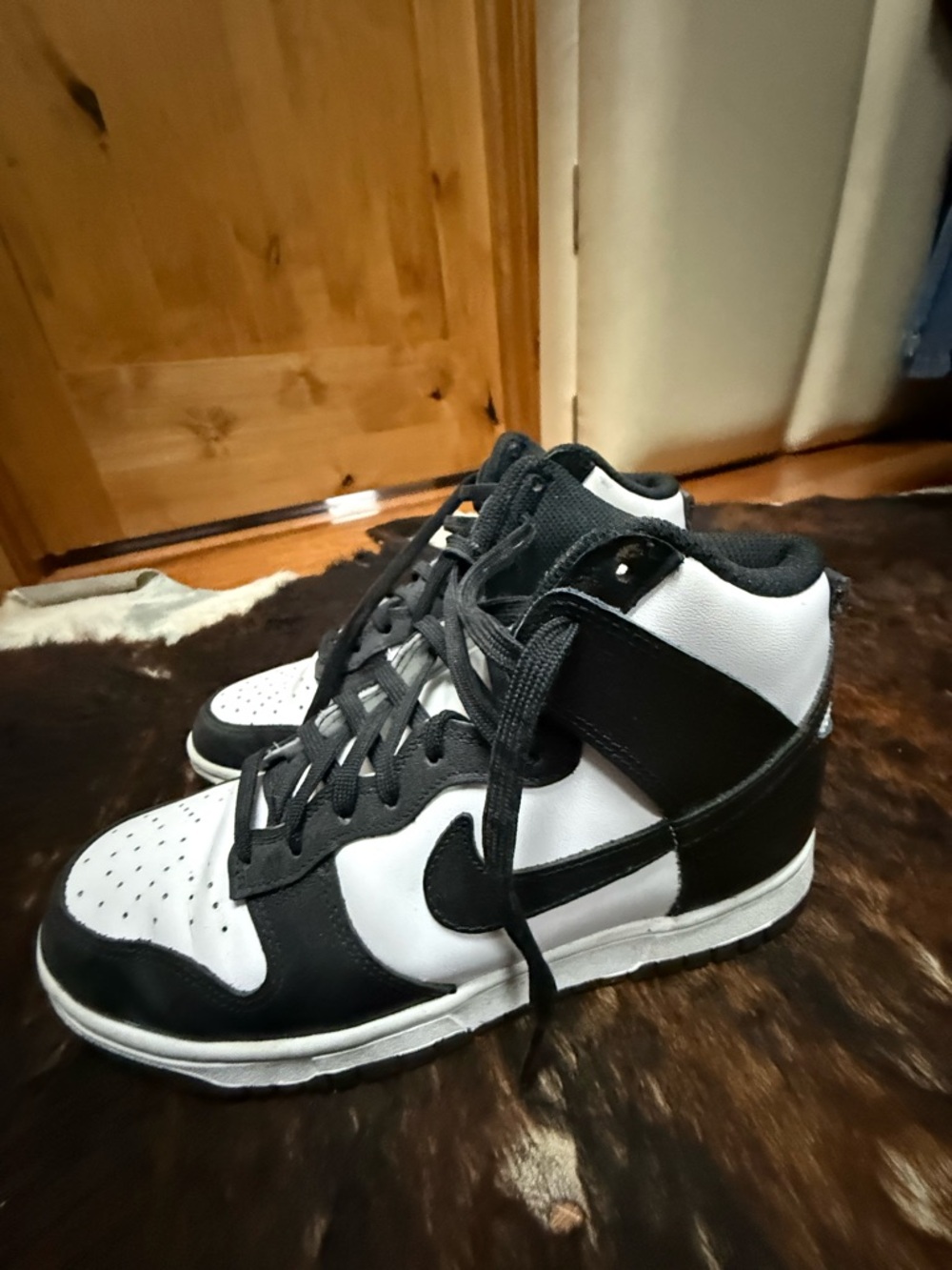 Nike Women’s High-Top Sneakers in Black and White